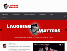 Tablet Screenshot of laughingmatters.com